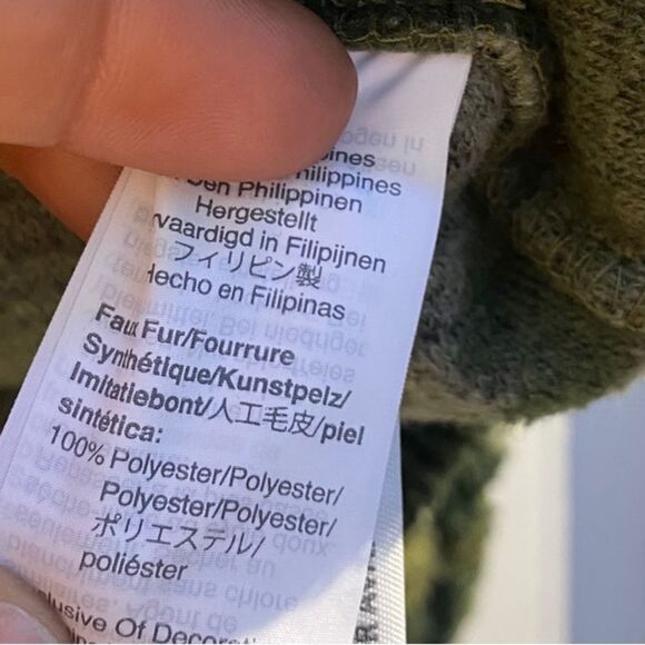 J.Crew Camo Sherpa Snap Collar Fleece Pullover SZ M - Picture 6 of 8